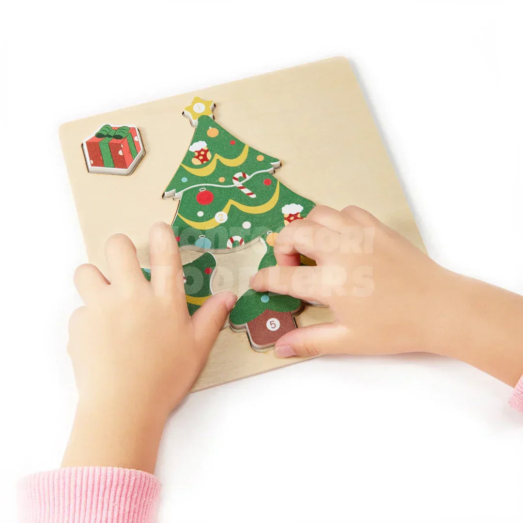 Toddlers Christmas Puzzle - Holiday Fun for Little Hands - Kicks & Crawls