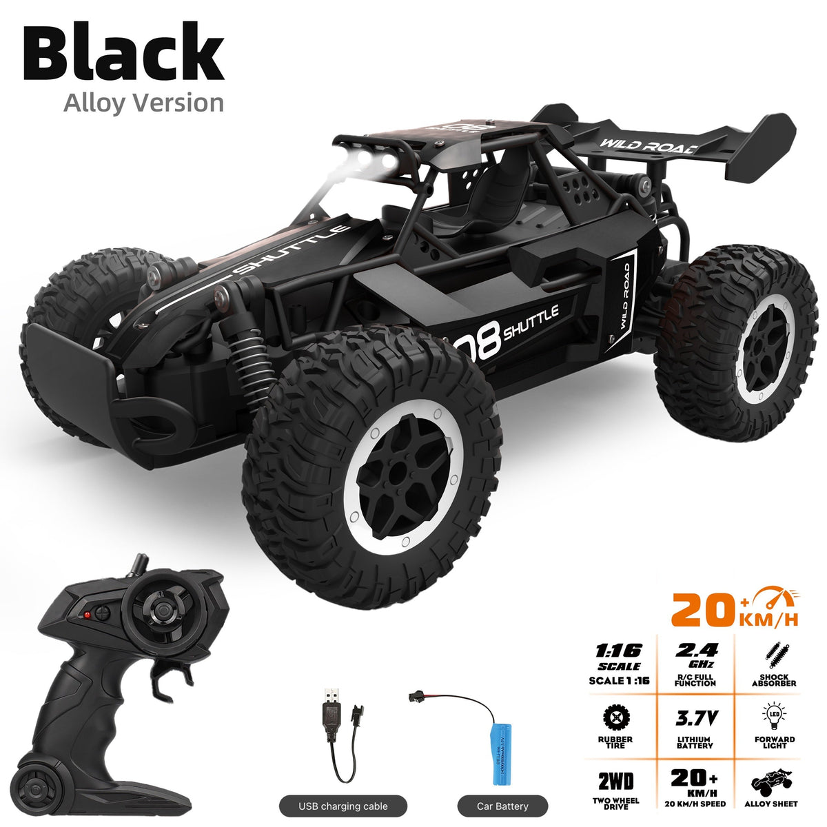 All-Terrain RC Vehicle | High-Speed Metal Off-Road Racer