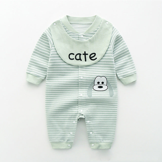 Baby Pajamas Cotton Short-sleeved Princess One-piece