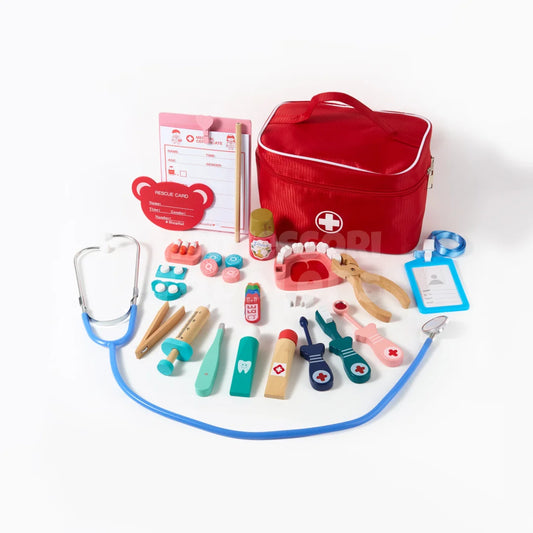 Toddlers Wooden Doctor Set - Kicks & Crawls
