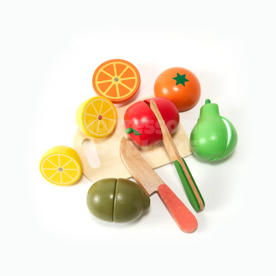 Toddlers Wooden Fruits/Vegetables Set - Kicks & Crawls