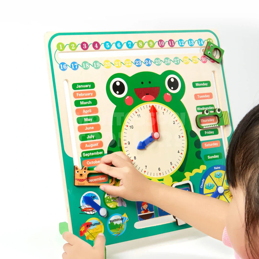 Toddlers Calendar Clock - Kicks & Crawls