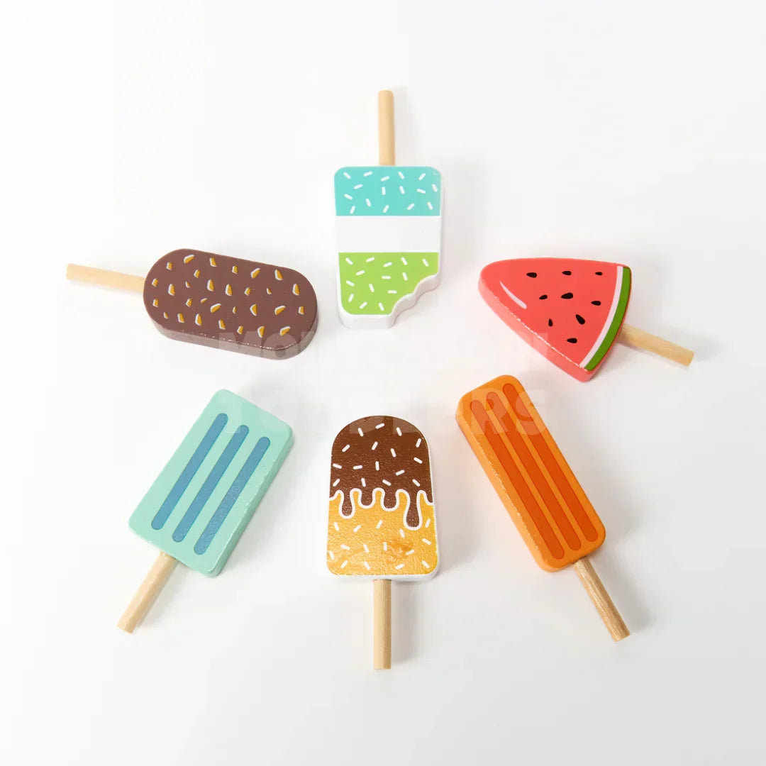 Toddlers Wooden Ice Cream - No melting worries! - Kicks & Crawls