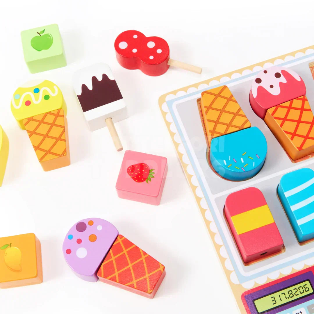 Toddlers Wooden Ice Cream Shop - Kicks & Crawls