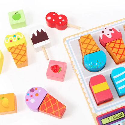 Toddlers Wooden Ice Cream Shop - Kicks & Crawls