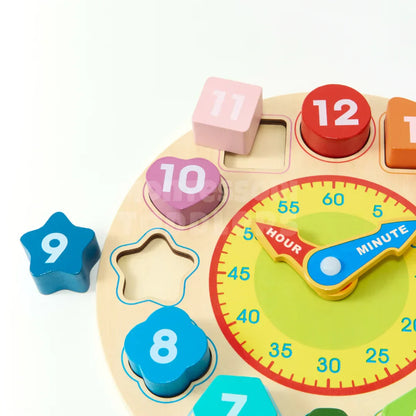 Toddlers Wooden Learning Clock - Kicks & Crawls