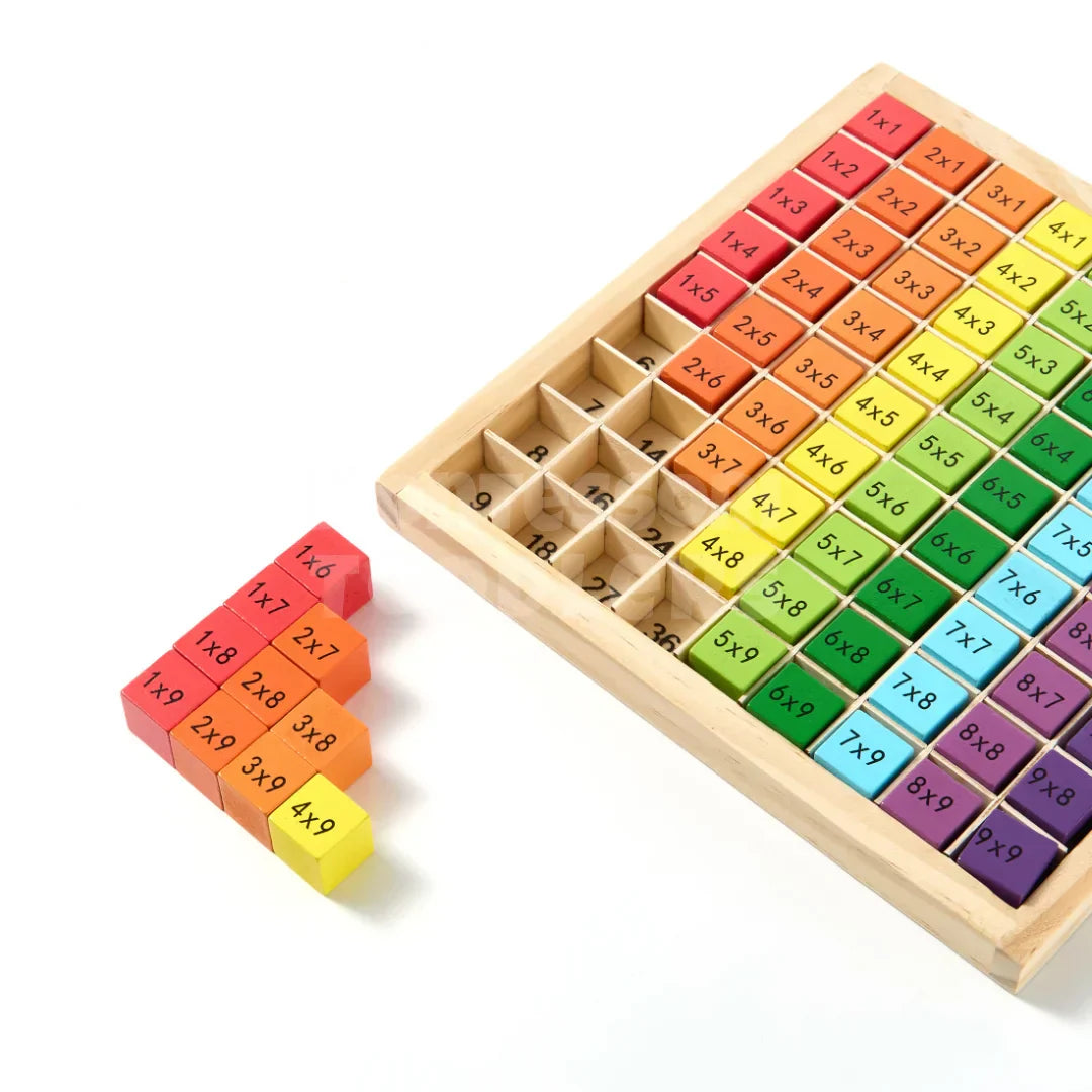 Wooden Multiplication Table Board - Kicks & Crawls