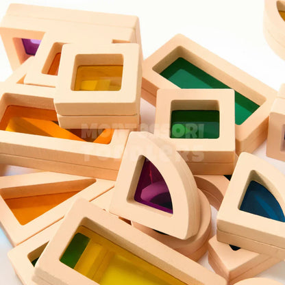 Toddlers Wooden Rainbow Puzzle - Kicks & Crawls