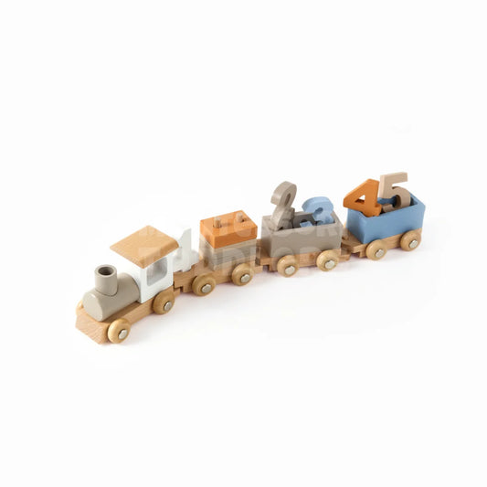 Toddlers Wooden Train Set – learning on track! - Kicks & Crawls