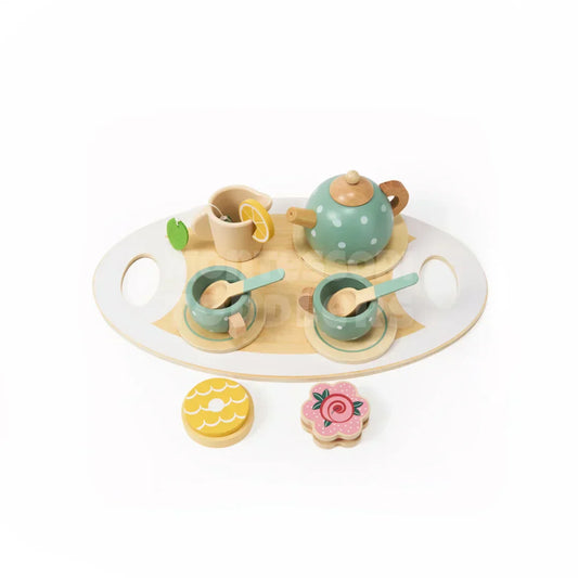 Toddlers Wooden Afternoon Tea Set - Kicks & Crawls