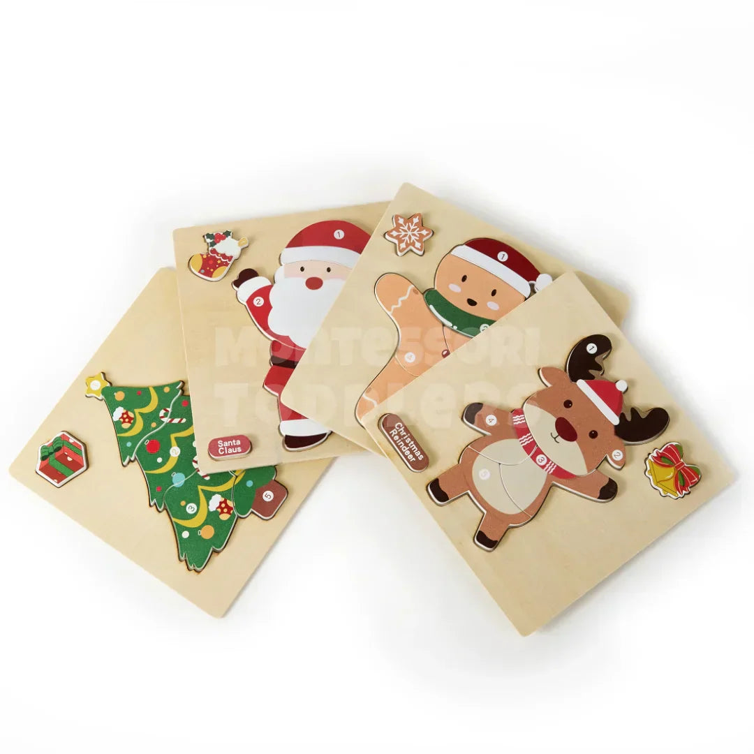 Toddlers Christmas Puzzle - Holiday Fun for Little Hands - Kicks & Crawls