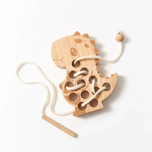 Toddlers Dinosaur Threading Toy - Kicks & Crawls