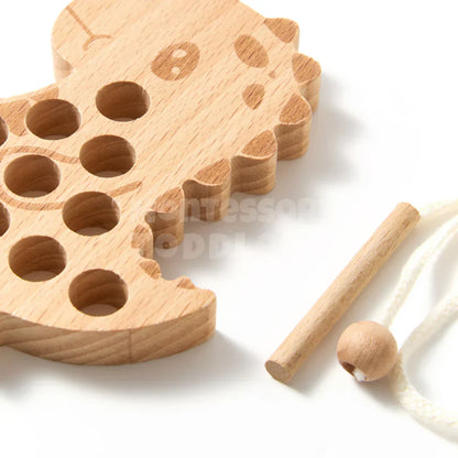 Toddlers Dinosaur Threading Toy - Kicks & Crawls