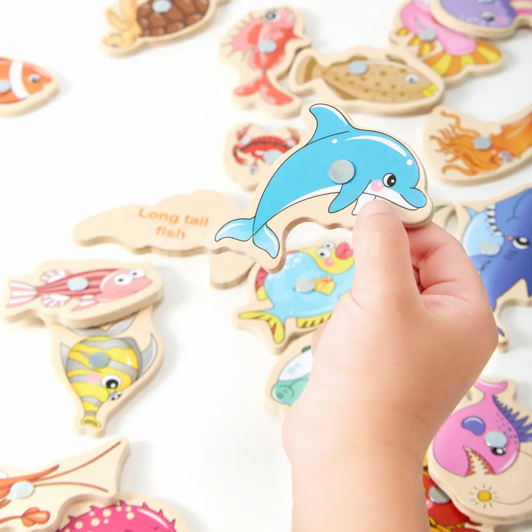 Toddlers Fishing Toy - Discovering and enjoying every catch! - Kicks & Crawls
