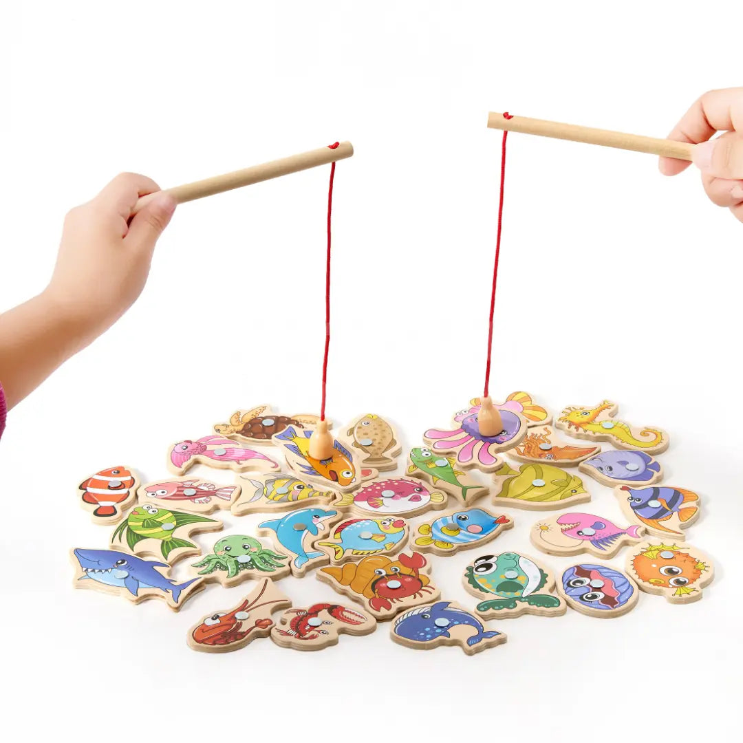 Toddlers Fishing Toy - Discovering and enjoying every catch! - Kicks & Crawls