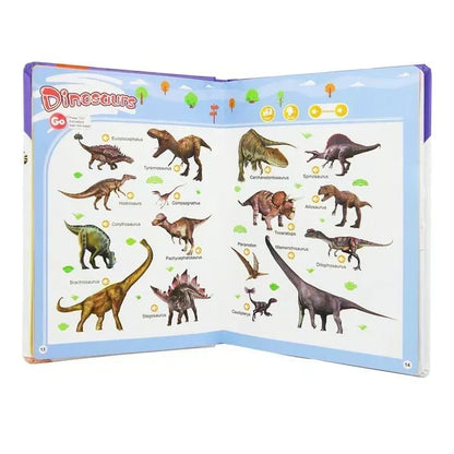 Interactive English Sound Book with 300 Words and 13 Themed Pages for Children