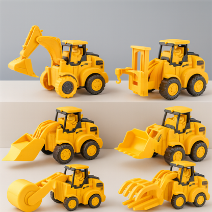 Construction Vehicle Toy Set | 3-Piece Educational Building Trucks for Toddlers