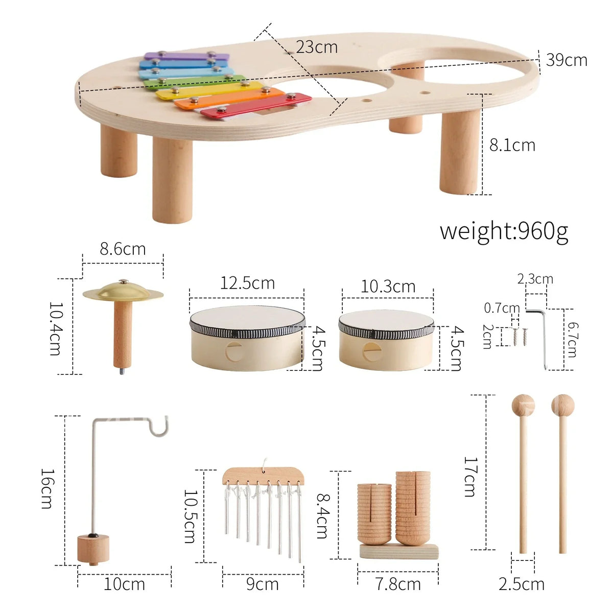 Educational Music Set for Toddlers – Develop Rhythm & Motor Skills Through Play