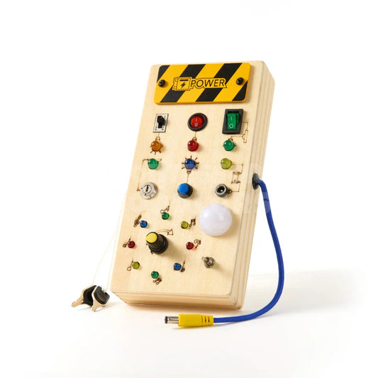 Toddlers Wooden Busy Board - Kicks & Crawls