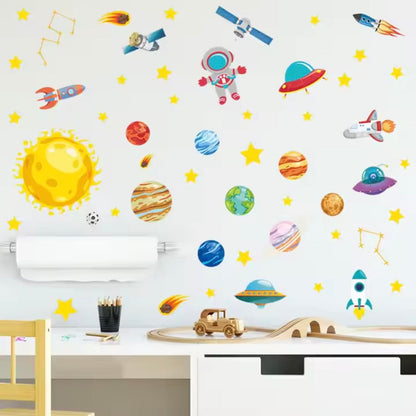 Toddlers Space Wall Stickers -  A journey to the stars! - Kicks & Crawls