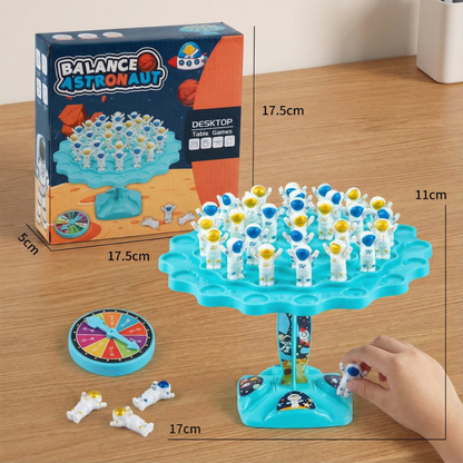 Astronaut Stacking Game with Spinner and Dice, Space Themed Figures