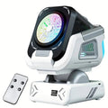 Electric Bubble Machine with RGB Lights and Rechargeable Battery Display